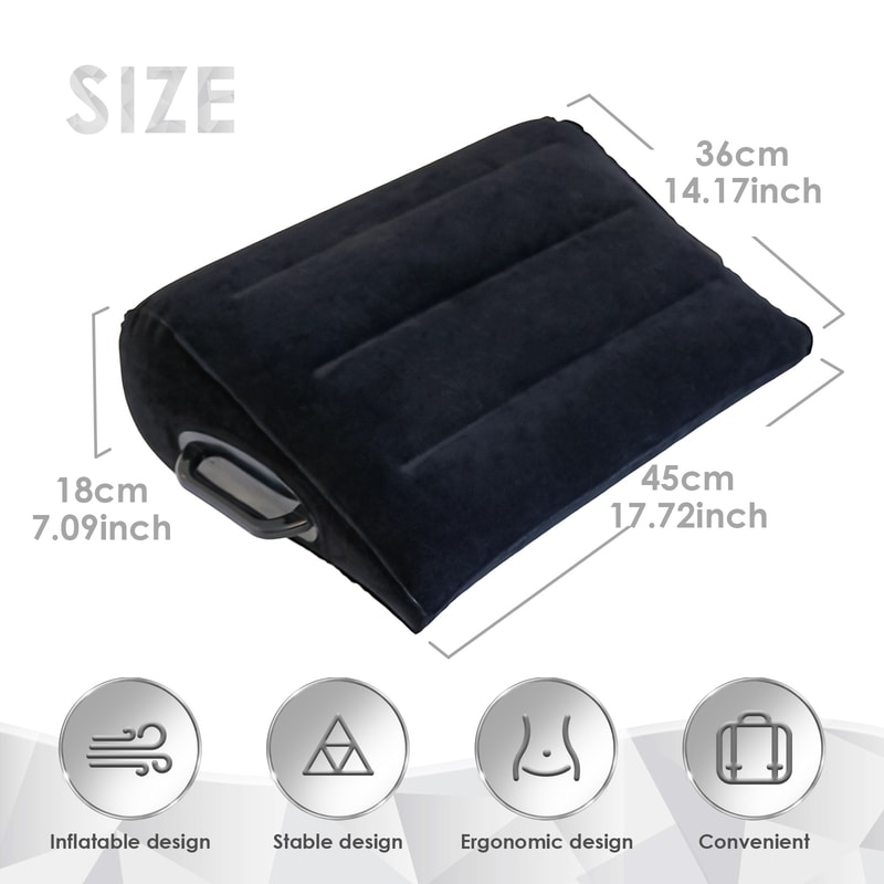 Inflatable Positioning Pillow for Couples Comfort Support Wedge Cushion