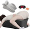 Memory Foam Couples Support Pillow Ergonomic Intimacy Cushion with 27 Degree Angle