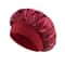 Silk Satin Hair Bonnet for Sleeping Soft Elastic Night Cap for Long Curly Hair Care