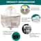 Automatic Bird Bath Fountain For Parrots Small Pets Cage Shower Tub With Filter Pump 3