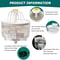 Automatic Bird Bath Fountain For Parrots Small Pets Cage Shower Tub With Filter Pump 3