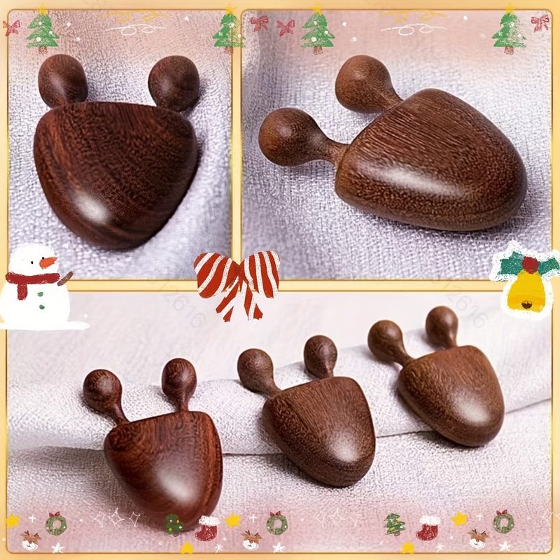 Sandalwood Face Massager Tool for Facial Meridian Eye Relief and Lymphatic Drainage