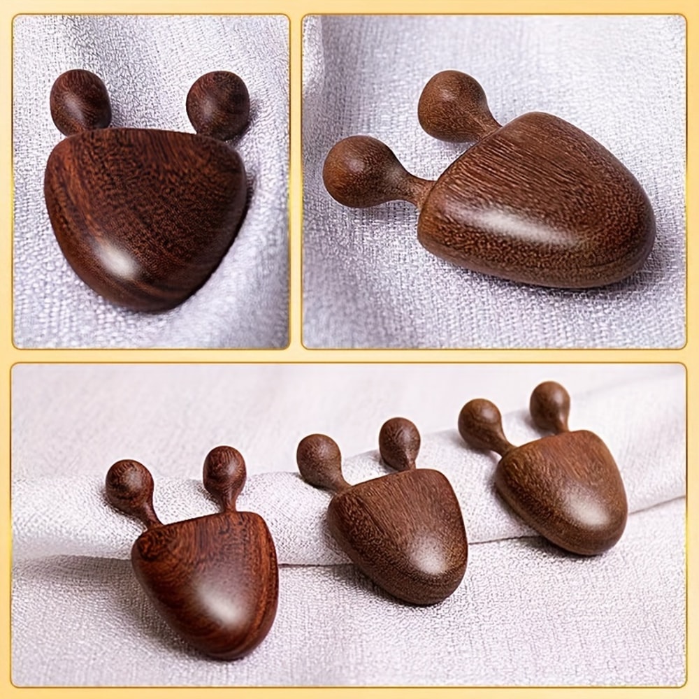 Sandalwood Face Massager Tool for Facial Meridian Eye Relief and Lymphatic Drainage