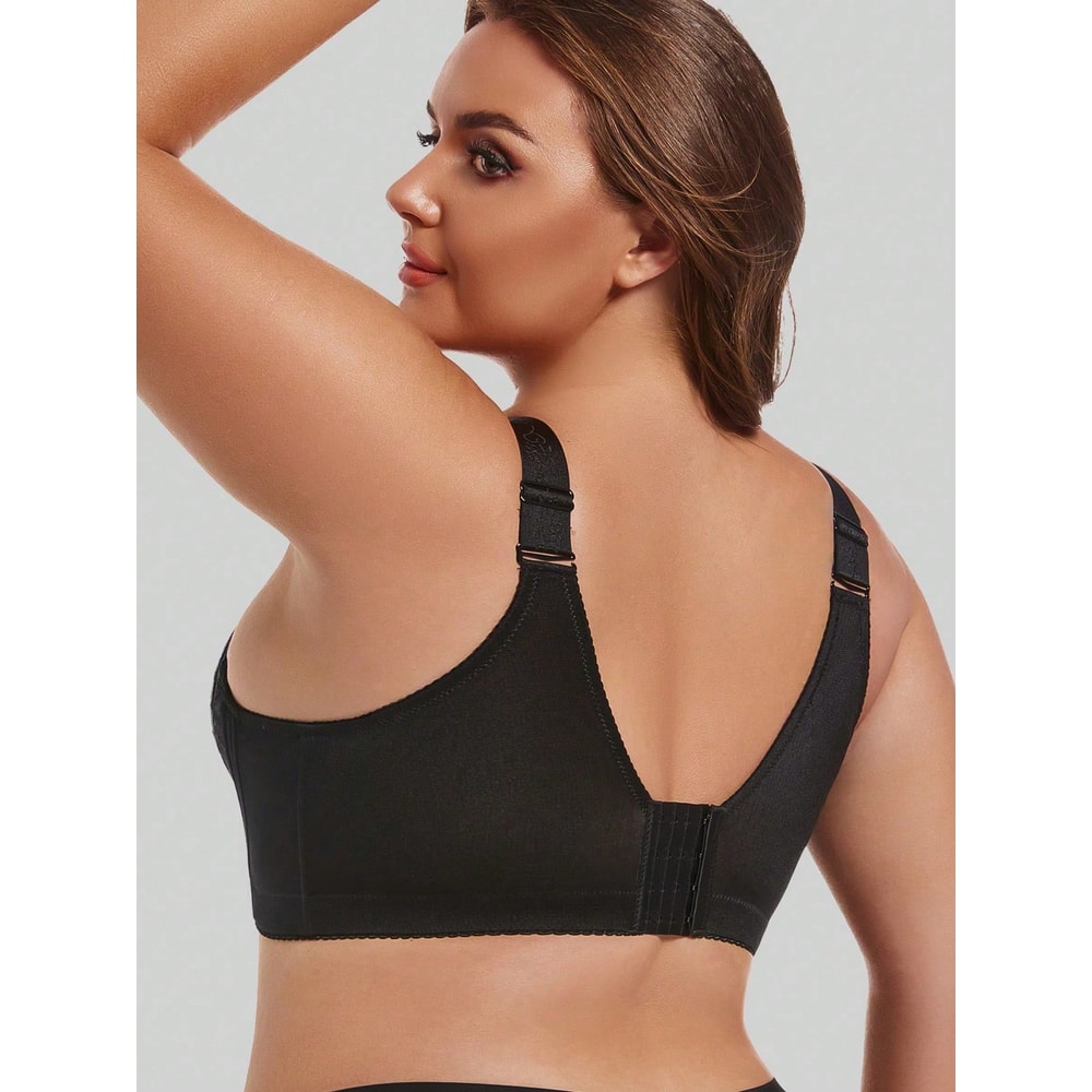 Plus Size Wireless Bra Ultra Thin Summer Comfort Anti Sagging Support Bra 1