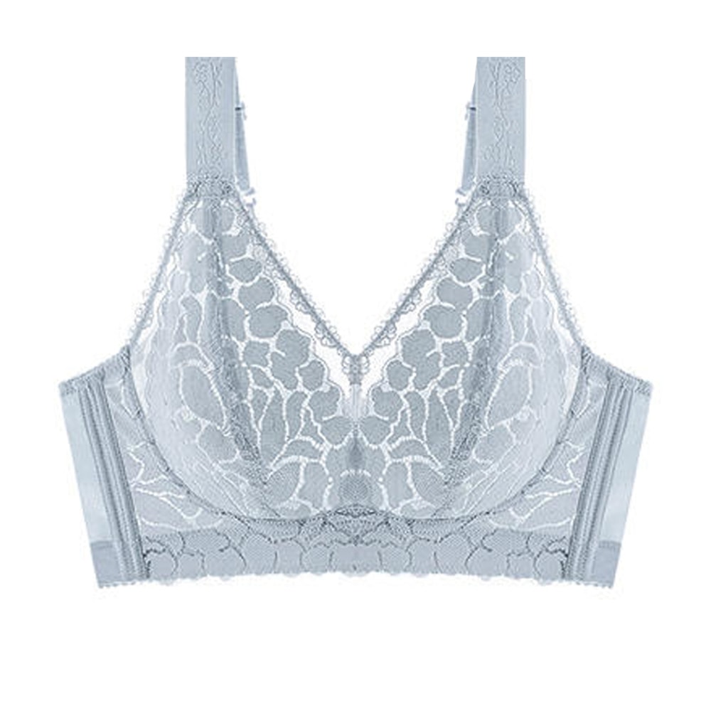 Plus Size Wireless Bra Ultra Thin Summer Comfort Anti Sagging Support Bra 6