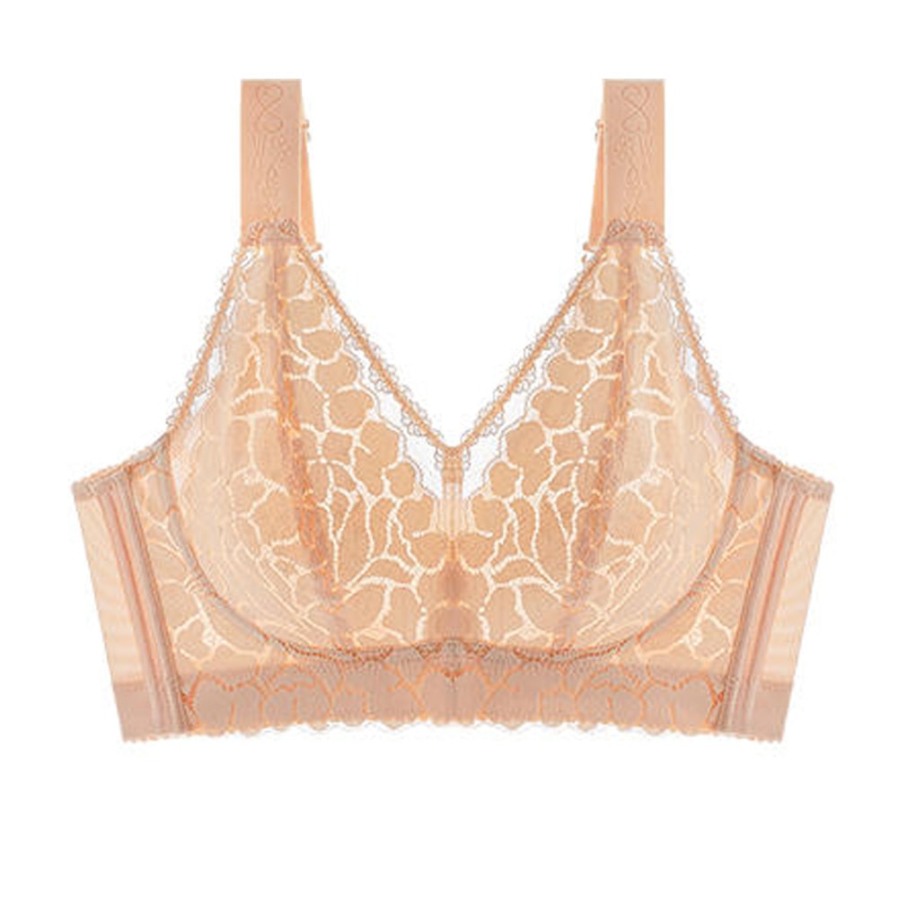 Plus Size Wireless Bra Ultra Thin Summer Comfort Anti Sagging Support Bra 7