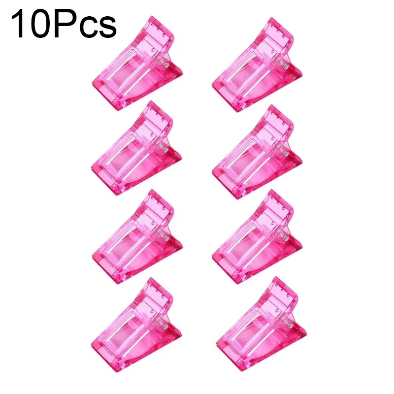 UV Gel Nail Extension Clamps Set For Builder Gel Nail Tips Clip Tool 5