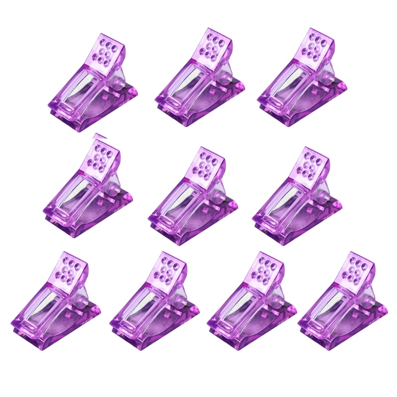 UV Gel Nail Extension Clamps Set For Builder Gel Nail Tips Clip Tool 6