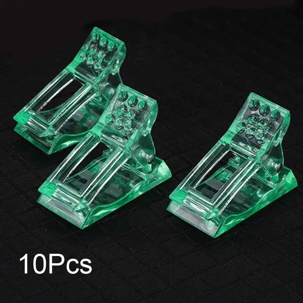 UV Gel Nail Extension Clamps Set For Builder Gel Nail Tips Clip Tool 8