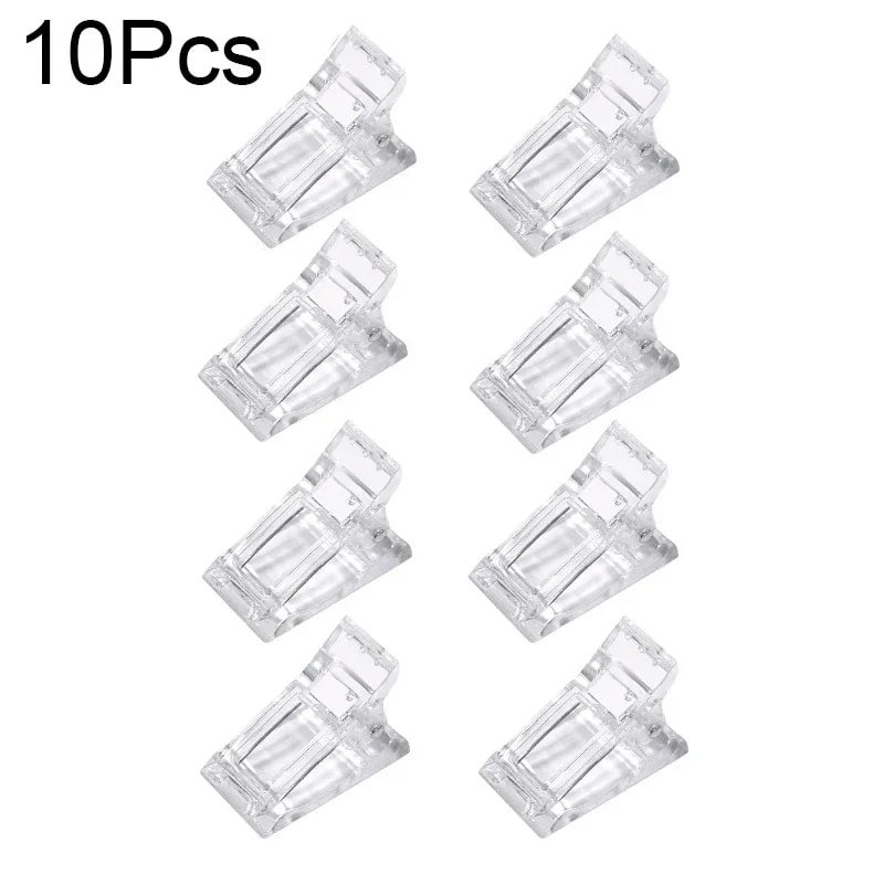 UV Gel Nail Extension Clamps Set For Builder Gel Nail Tips Clip Tool 10