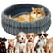 Calming Plush Cat Bed Washable Round Pet Bed with Anti Slip Base