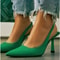 Elegant Slingback High Heel Pumps For Women Slip On Dress Shoes 2