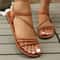 Women Flat Sandals Summer Casual Roman Style Comfortable Beach Vacation Sandals 4