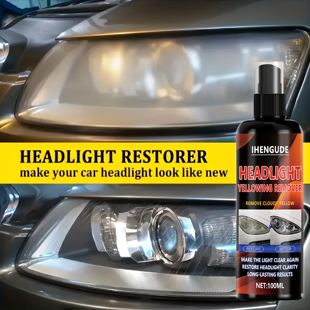 Car Headlight Restoration Kit For Clear Bright Lights And Scratch Removal 3