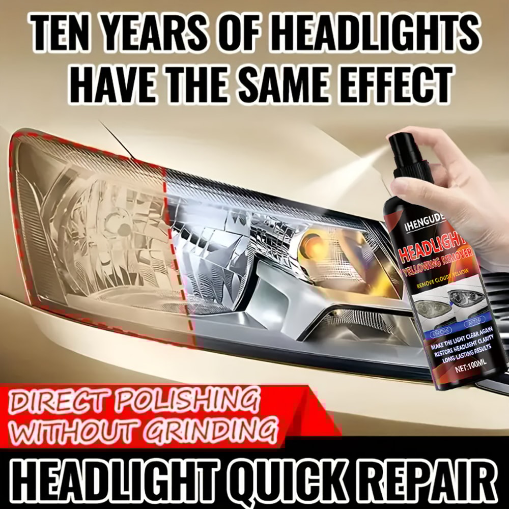 Car Headlight Restoration Kit For Clear Bright Lights And Scratch Removal 4