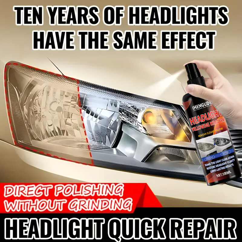 Car Headlight Restoration Kit For Clear Bright Lights And Scratch Removal 4