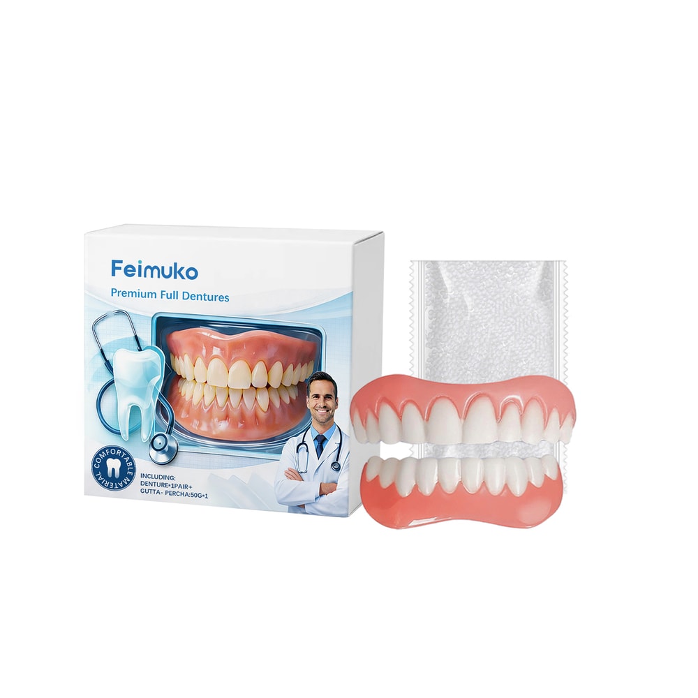 Instant Smile Snap On Dentures Adjustable Fake Teeth Cover For Confident Smiles 5