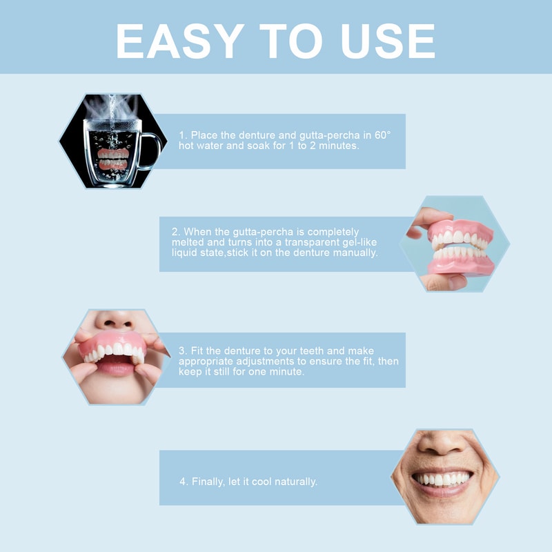 Instant Smile Snap On Dentures Adjustable Fake Teeth Cover For Confident Smiles 4