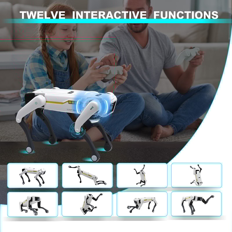 Smart AI Robot Dog Toy Interactive Programmable Voice Control Pet for Kids
