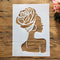 African Beauty Lady Stencil for Wall Painting Scrapbook and DIY Art Template