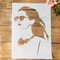 African Beauty Lady Stencil for Wall Painting Scrapbook and DIY Art Template