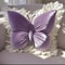 Princess Butterfly Bow Plush Decorative Cushion For Sofa Bed Car 1