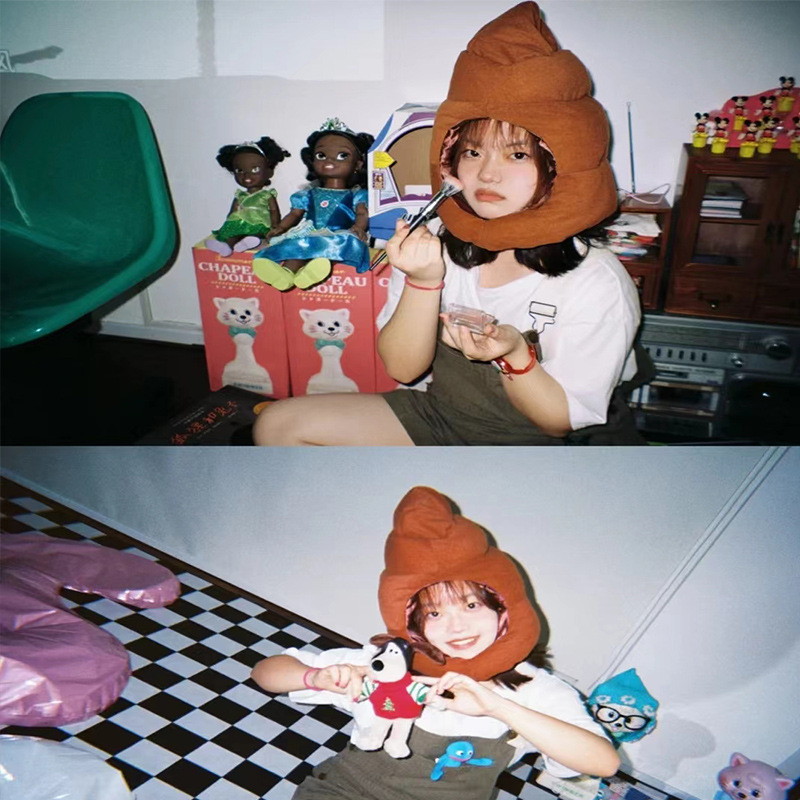 Funny Poop Hat Warm Winter Cartoon Beanie For Parties And Costumes 3
