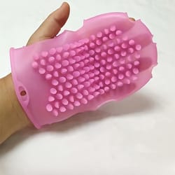 silicone body scrub glove exfoliating bath brush for smooth skin