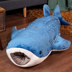 shark plush toy soft stuffed animal pillow for kids and baby gifts