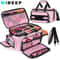 Pink Tool Bag Organizer For Women Durable Tool Tote With Storage Pockets And Anti Slip Base 0