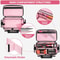 Pink Tool Bag Organizer For Women Durable Tool Tote With Storage Pockets And Anti Slip Base 1