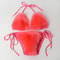 Faux Fur Bikini Set Plush Halter Triangle Swimsuit for Women