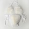 Faux Fur Bikini Set Plush Halter Triangle Swimsuit for Women