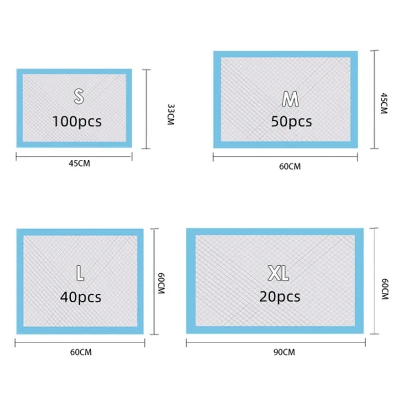 Ultra Absorbent Dog Pee Pads Leak Proof Disposable Pet Training Pads For Dogs And Cats 5