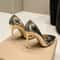Soft Leather Pointed Toe Pumps High Heel Wedding Office Shoes For Women 3