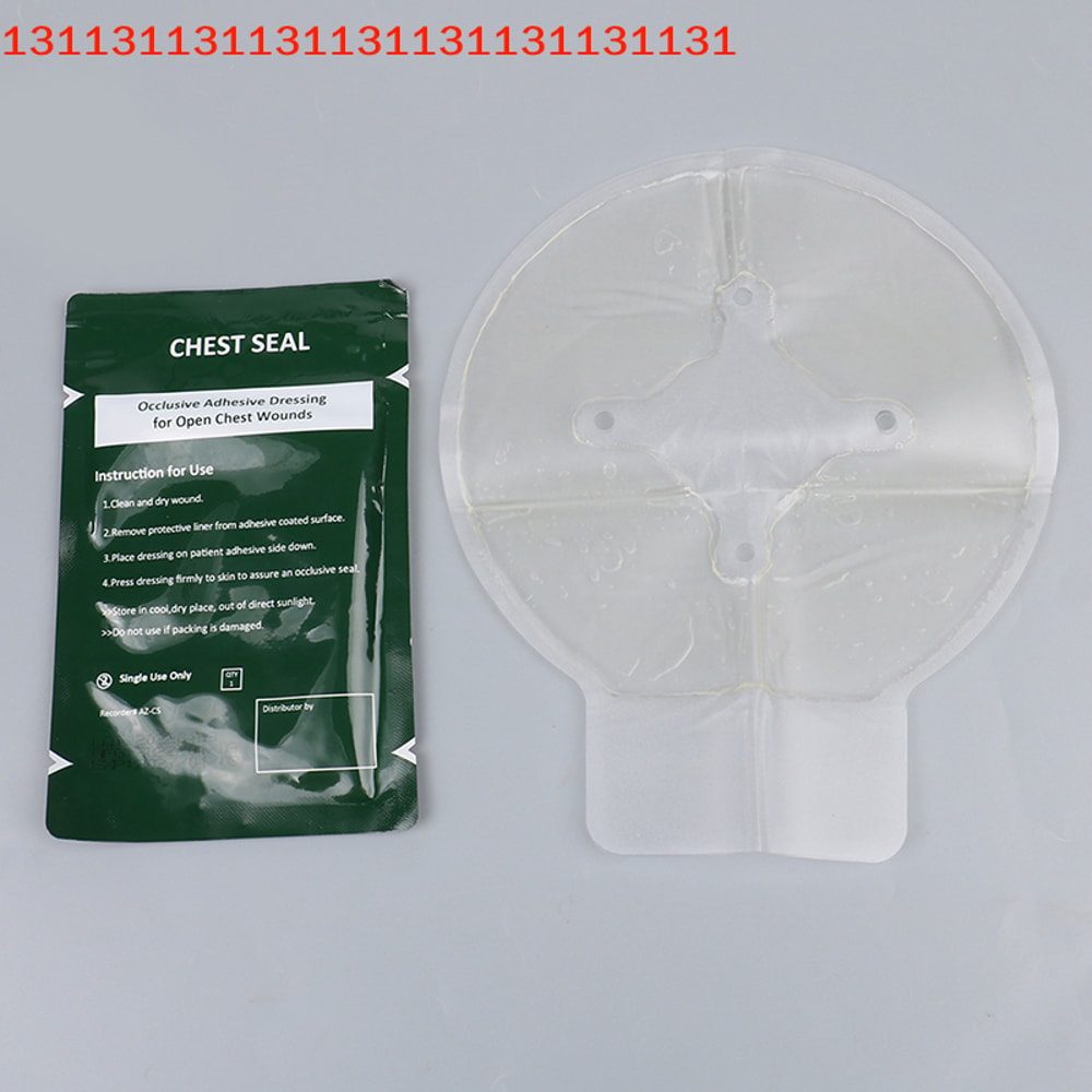 Vented Chest Seal Trauma Patch for Emergency First Aid Survival Kit