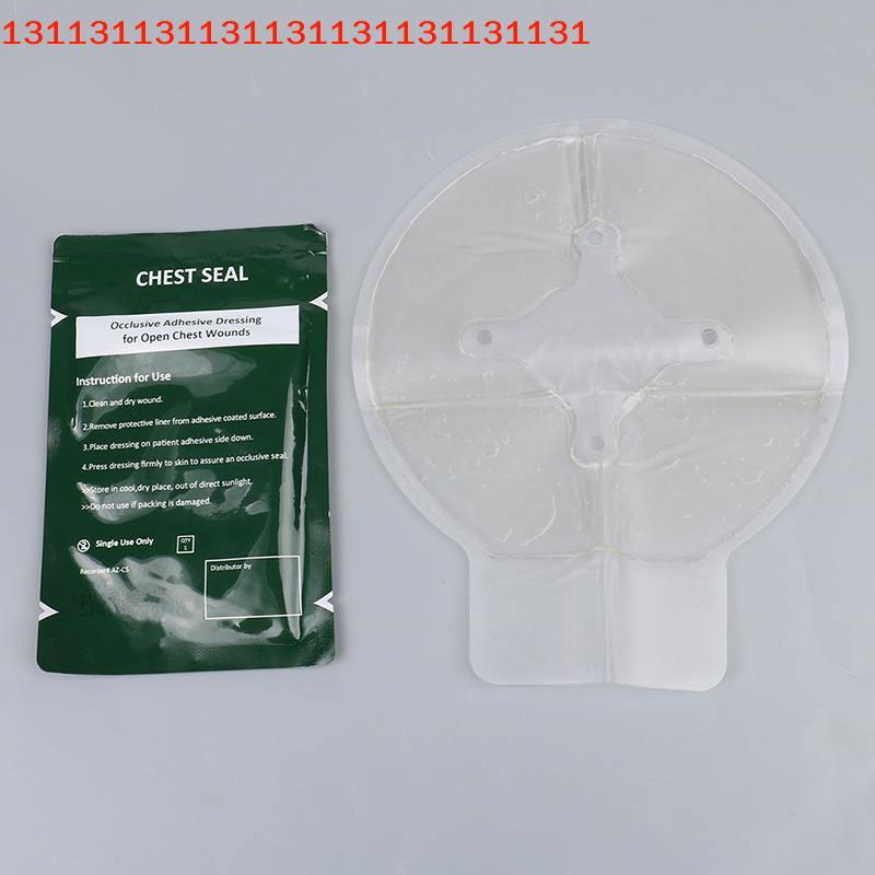 Vented Chest Seal Trauma Patch for Emergency First Aid Survival Kit