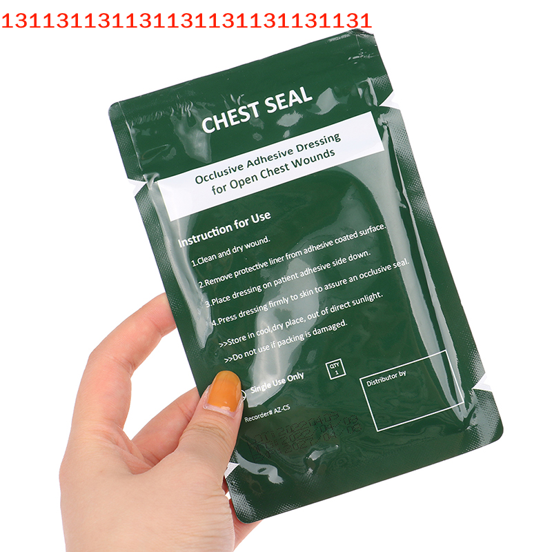 Vented Chest Seal Trauma Patch for Emergency First Aid Survival Kit