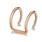 Titanium Steel Fake Septum Ring Clip On Lip Nose Hoop Piercing Jewelry
