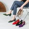 Breathable Knitted Pointed High Heel Shoes for Women Comfortable Anti Slip Sole