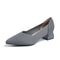 Breathable Knitted Pointed High Heel Shoes for Women Comfortable Anti Slip Sole