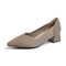 Breathable Knitted Pointed High Heel Shoes for Women Comfortable Anti Slip Sole