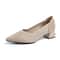 Breathable Knitted Pointed High Heel Shoes for Women Comfortable Anti Slip Sole
