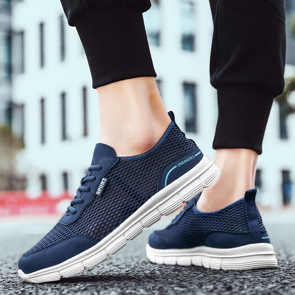 AeroFlex Breathable Mesh Loafers For Men Lightweight Casual Walking Sneakers 4