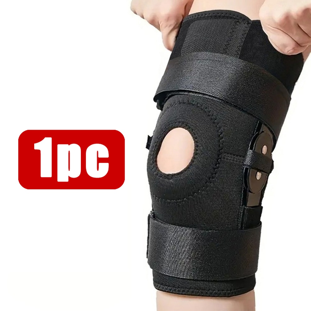 Patella Spring Support Knee Brace Compression Sleeve With Hinged Stabilizers For Knee Pain Relief 4