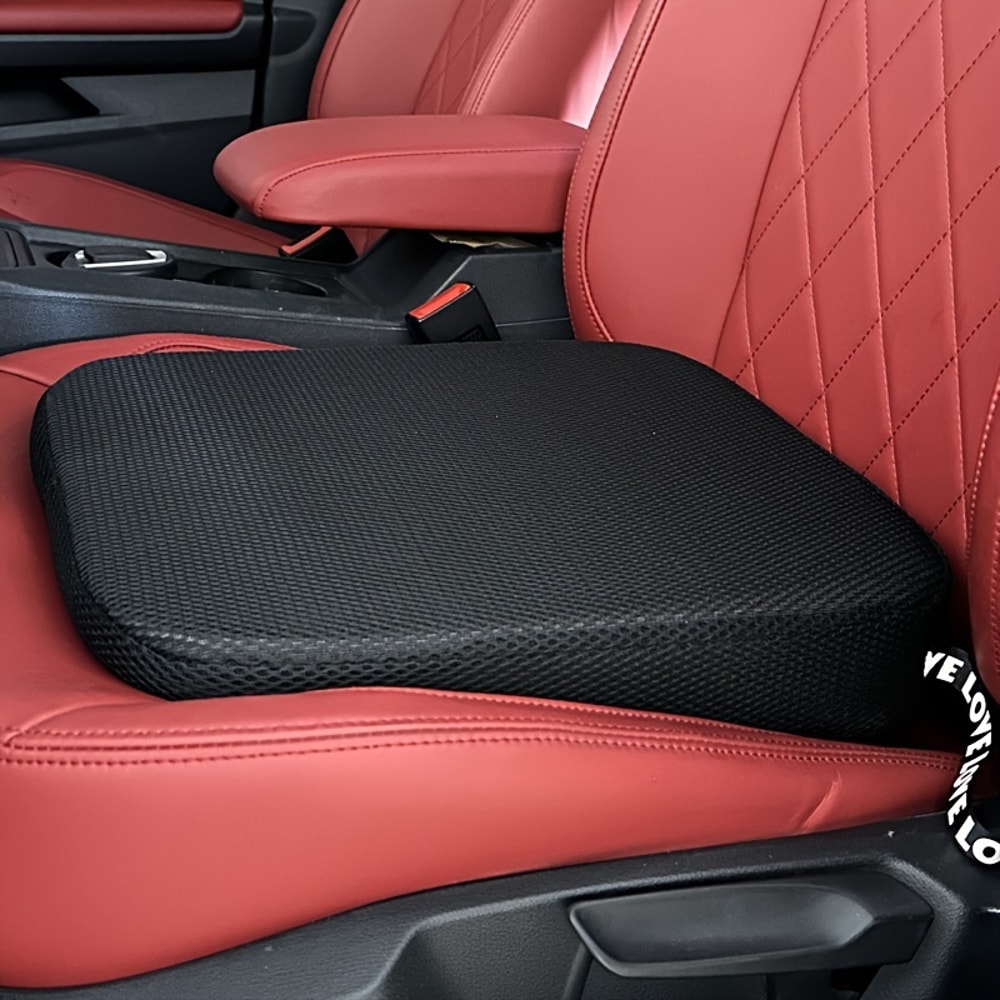 Orthopedic Car Seat Cushion For Long Drives Breathable Memory Foam Seat Pad 0