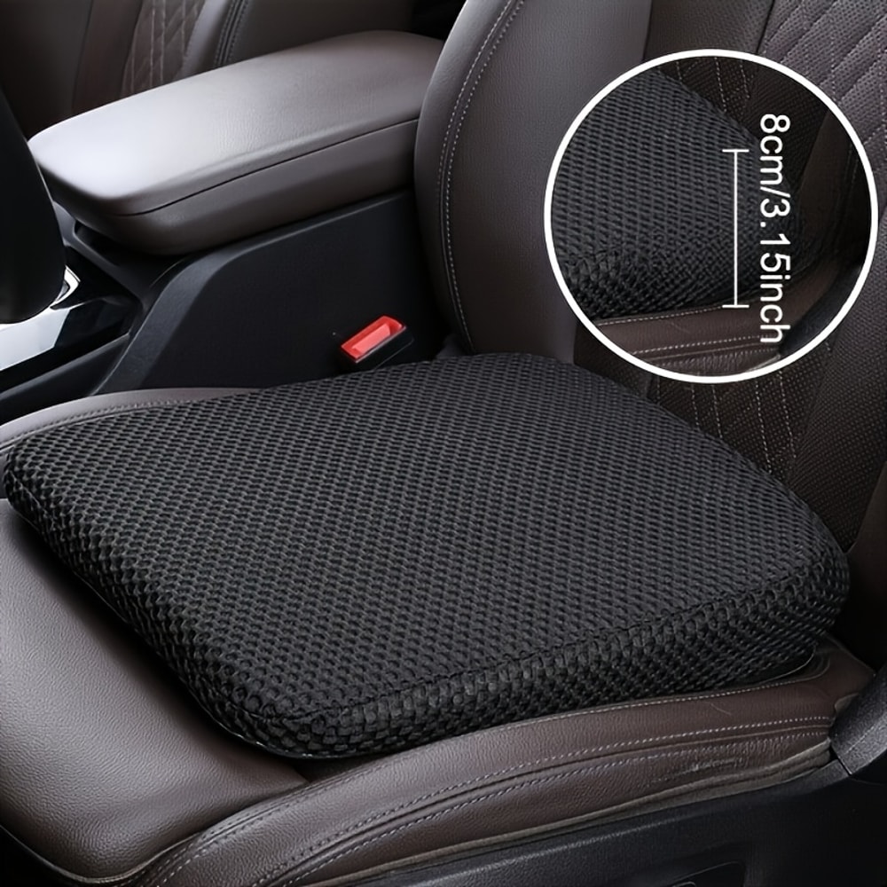 Orthopedic Car Seat Cushion For Long Drives Breathable Memory Foam Seat Pad 1