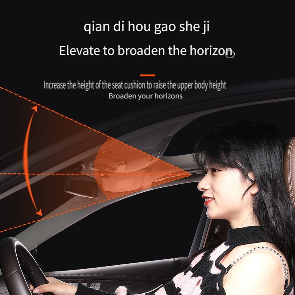 Orthopedic Car Seat Cushion For Long Drives Breathable Memory Foam Seat Pad 2