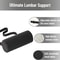 ErgoRelief Lumbar Support Cushion Memory Foam Back Pillow for Car Office and Home Chairs