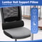 ErgoRelief Lumbar Support Cushion Memory Foam Back Pillow for Car Office and Home Chairs